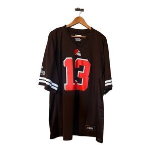 NFL Men's 2XL Cleveland Browns Odell Beckham Jr Jersey #13 Brown Orange Football